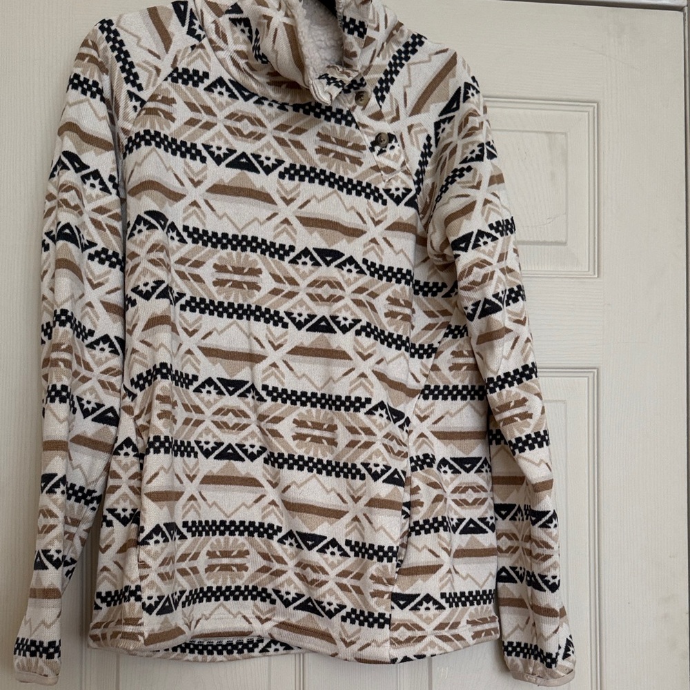Columbia Women's Cowl Neck Sweater - Cream, Black, Tan
